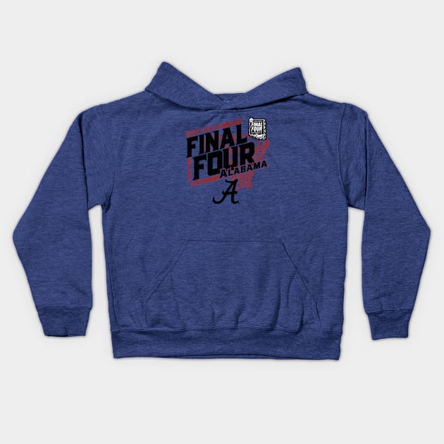 Alabama Crimson Tide Final Four 2024 March Madness Kids Hoodie by YASSIN DESIGNER